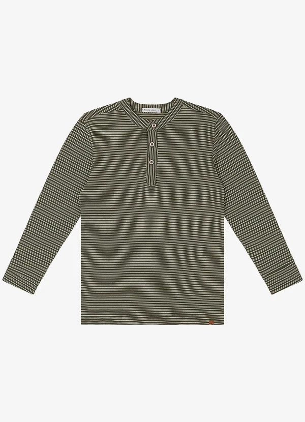 Trick Nick - Camiseta Infantil Masculino Manga Longa Verde