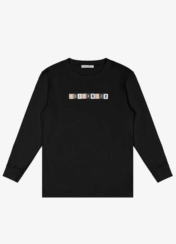 Trick Nick - Camiseta Infantil Masculino Preto