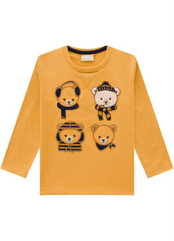 Milon - Camiseta Infantil Menino Amarelo 4