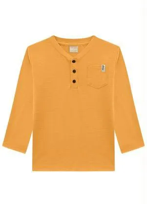 Milon - Camiseta Infantil Menino Amarelo - MILON