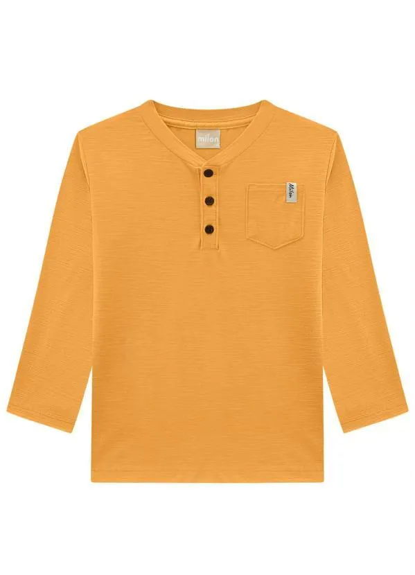 Milon - Camiseta Infantil Menino Amarelo