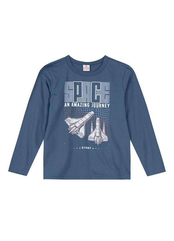 Brandili - Camiseta Infantil Menino Azul 3