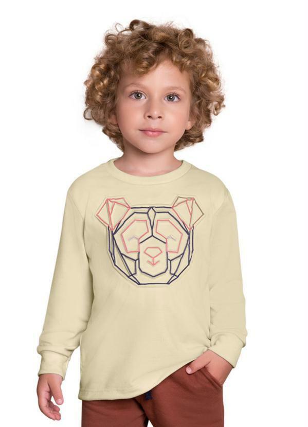 Milon - Camiseta Infantil Menino Bege