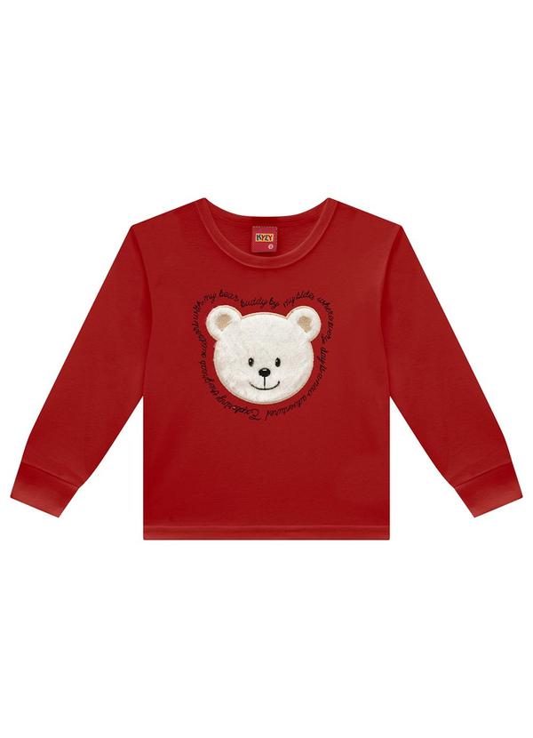 Kyly - Camiseta Infantil Menino Bordado Vermelho 3