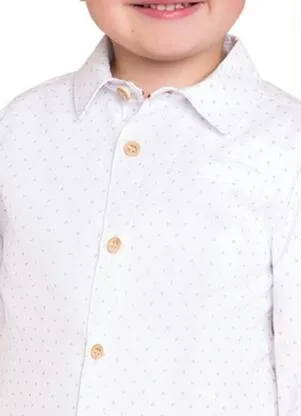 Milon - Camiseta Infantil Menino Branco - MILON