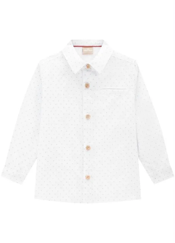 Milon - Camiseta Infantil Menino Branco 4