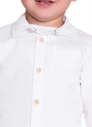 Milon - Camiseta Infantil Menino Branco - MILON
