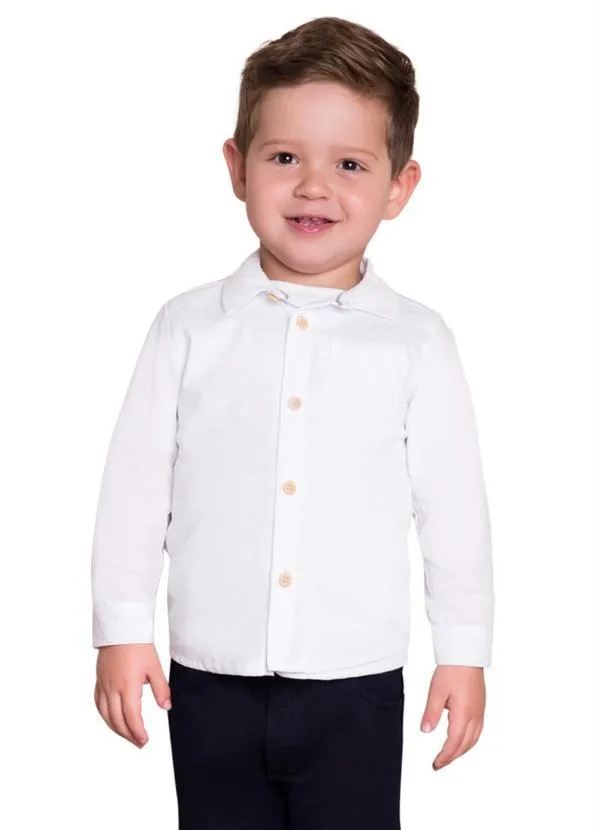 Milon - Camiseta Infantil Menino Branco