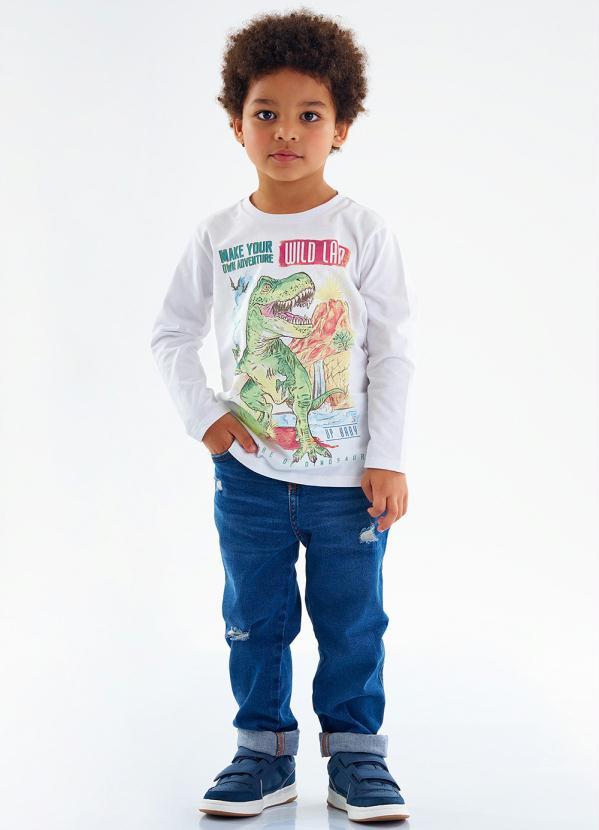 Up Baby - Camiseta Infantil Menino Branco 2