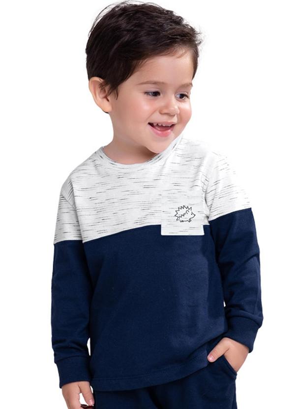 Milon - Camiseta Infantil Menino Branco