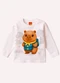 Kyly - Camiseta Infantil Menino Capivara Azul - variação: Branco