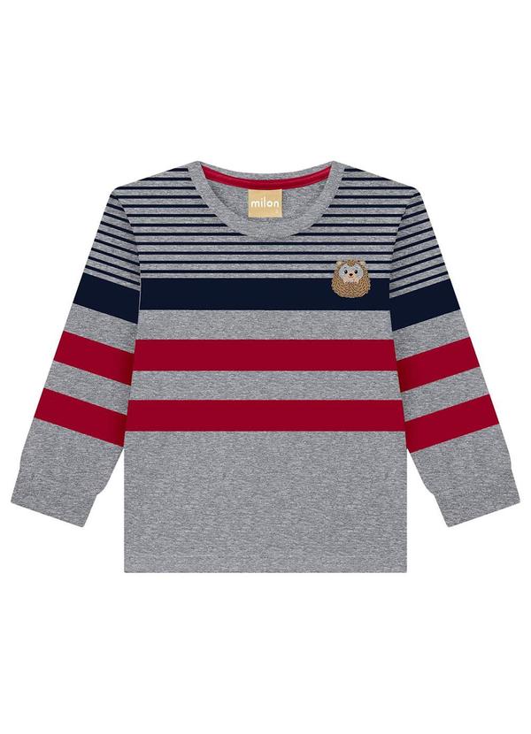 Milon - Camiseta Infantil Menino Cinza
