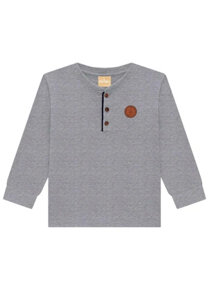 Milon - Camiseta Infantil Menino Cinza - MILON