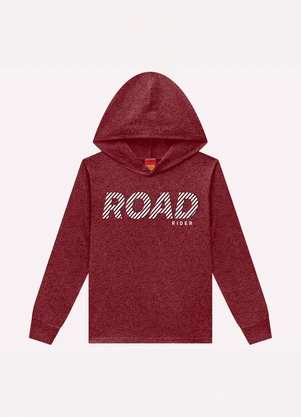 Kyly - Camiseta Infantil Menino com Capuz Vermelho - KYLY