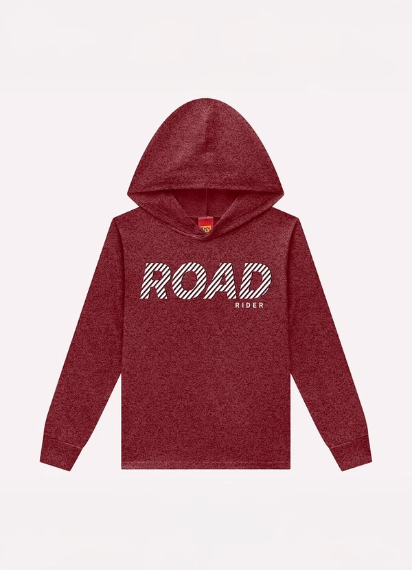 Kyly - Camiseta Infantil Menino com Capuz Vermelho