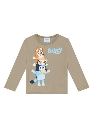 Brandili - Camiseta Infantil Menino da Bluey Marrom - BRANDILI
