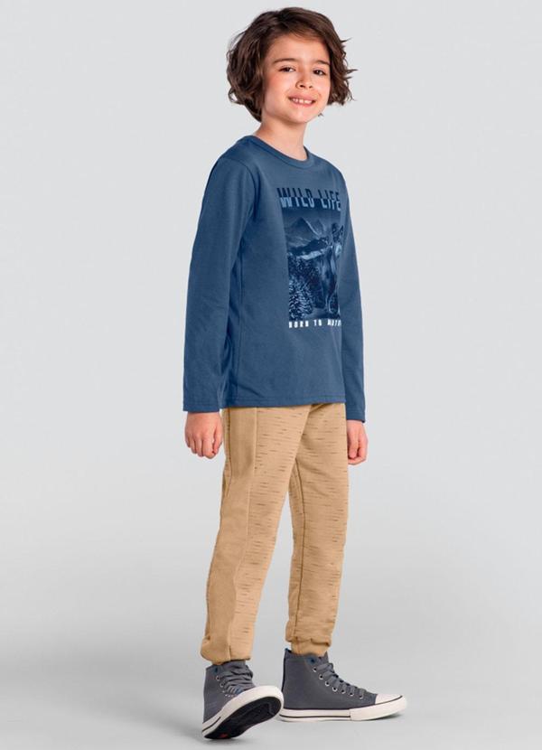 Brandili - Camiseta Infantil Menino de Lobinho Azul 2