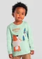 Brandili - Camiseta Infantil Menino de Urso Verde - variação: Verde