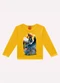 Kyly - Camiseta Infantil Menino em Algodão Cinza - variação: Amarelo