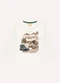 Milon - Camiseta Infantil Menino em Algodão Preto - variação: Bege