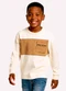 Kyly - Camiseta Infantil Menino em Algodão Azul - variação: Branco