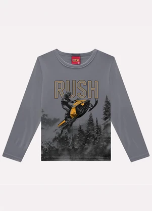 Kyly - Camiseta Infantil Menino em Algodão Cinza - KYLY