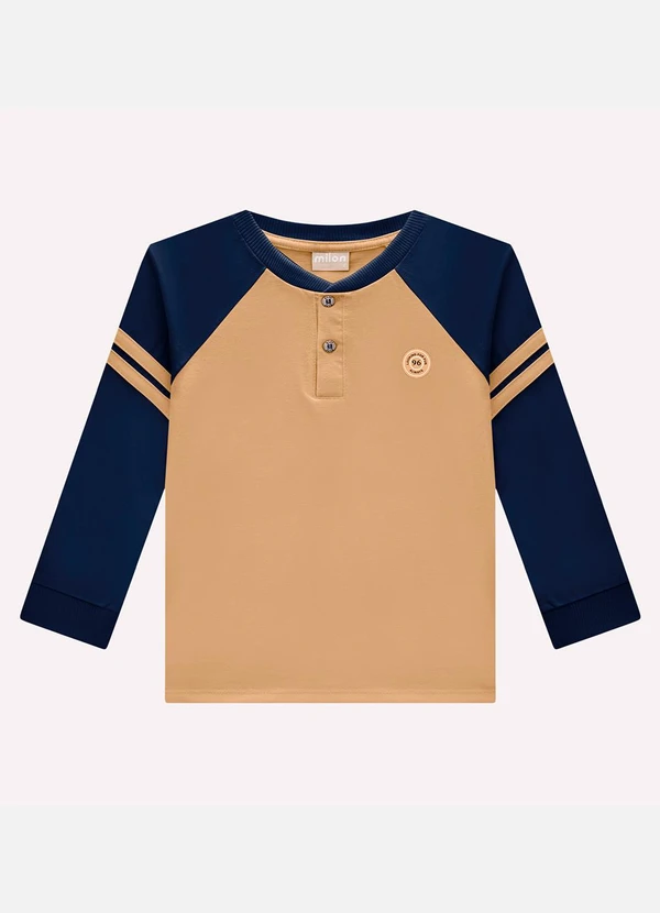 Milon - Camiseta Infantil Menino em Algodão Marrom 3