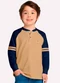 Milon - Camiseta Infantil Menino em Algodão Cinza - variação: Marrom