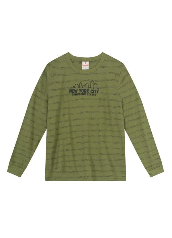 Brandili - Camiseta Infantil Menino em Malha Verde