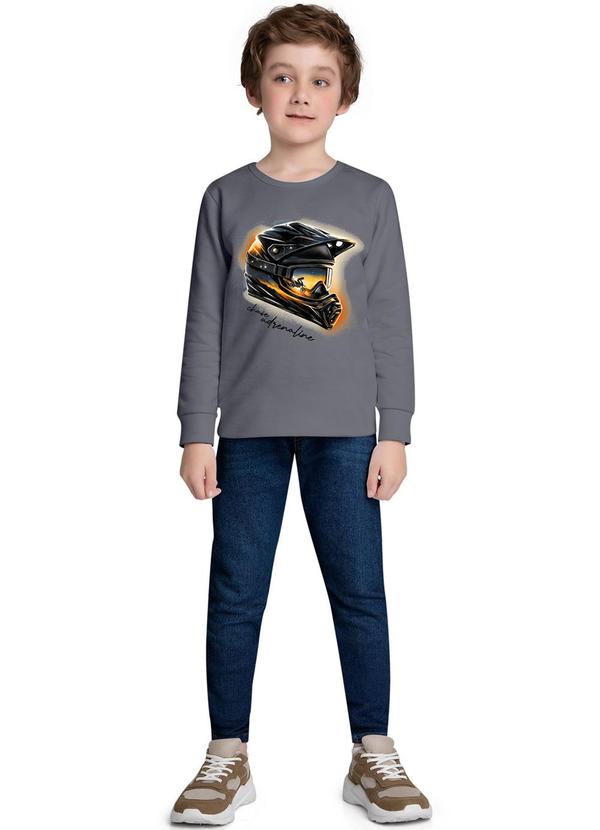 Kyly - Camiseta Infantil Menino Estampa Cinza 2