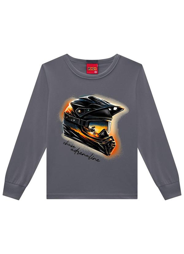 Kyly - Camiseta Infantil Menino Estampa Cinza 3