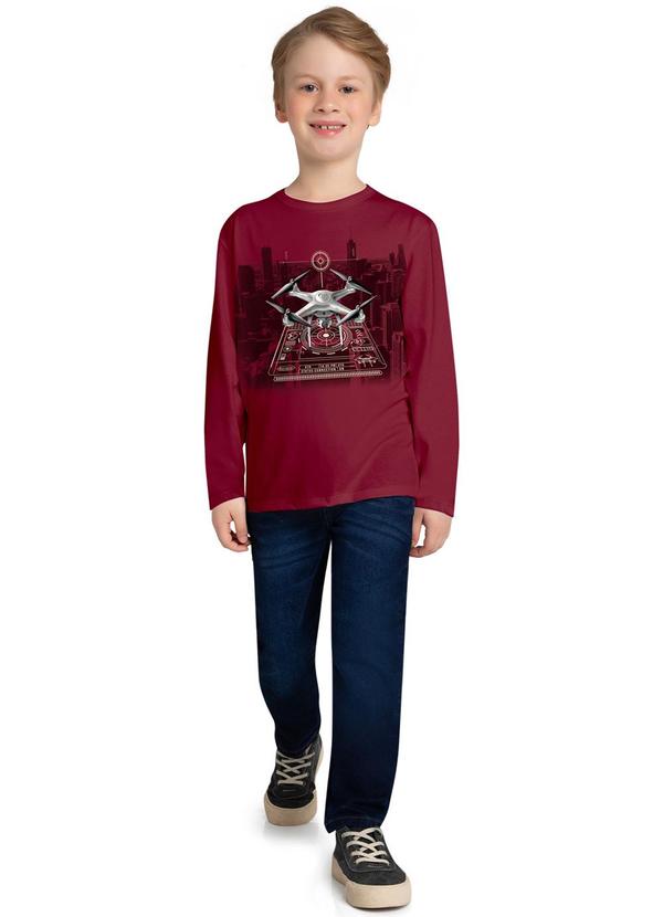 Kyly - Camiseta Infantil Menino Estampa Vermelho 1