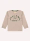 Milon - Camiseta Infantil Menino Lettering Azul - variação: Bege