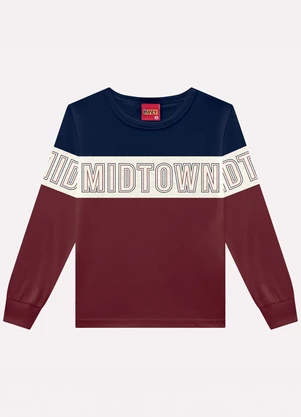 Kyly - Camiseta Infantil Menino Lettering Vermelho - KYLY