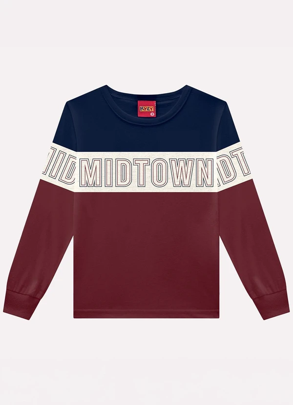 Kyly - Camiseta Infantil Menino Lettering Vermelho