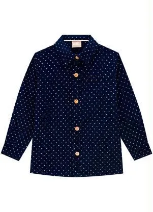 Milon - Camiseta Infantil Menino Marinho - MILON