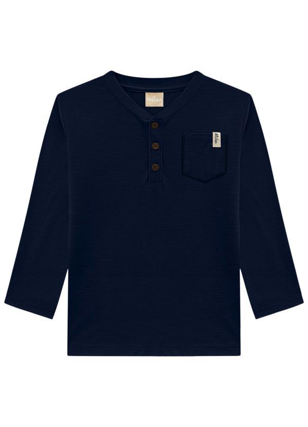 Milon - Camiseta Infantil Menino Marinho 1