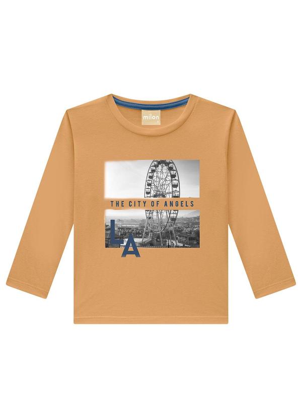 Milon - Camiseta Infantil Menino Marrom 3