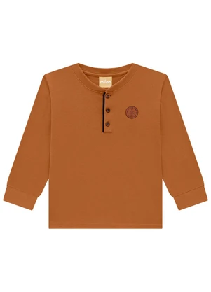 Milon - Camiseta Infantil Menino Marrom - MILON