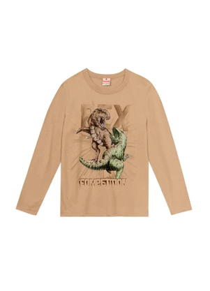 Brandili - Camiseta Infantil Menino Marrom - BRANDILI