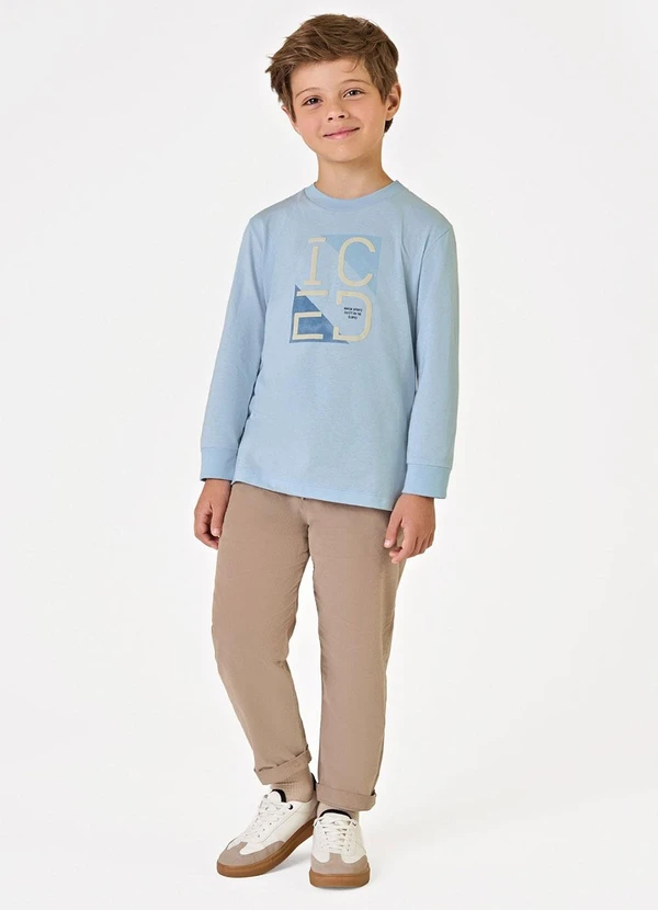 Trick Nick - Camiseta Infantil Menino Meia Malha Azul 3