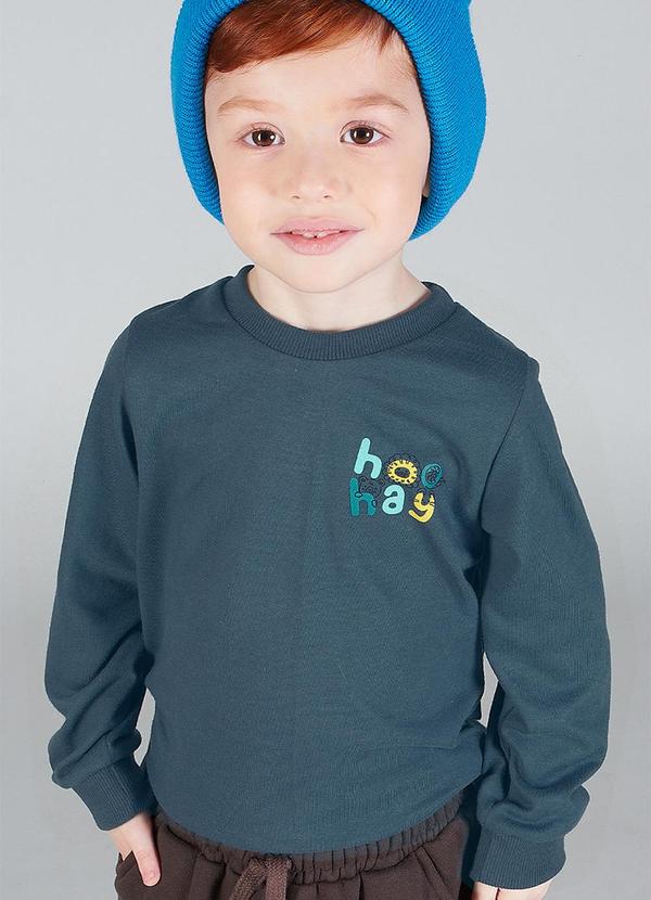 Soft Bonni - Camiseta Infantil Menino Meia Malha Cinza