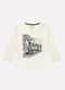 Milon - Camiseta Infantil Menino Trem Cinza - variação: Cinza