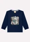 Milon - Camiseta Infantil Menino Urso Azul - variação: Azul