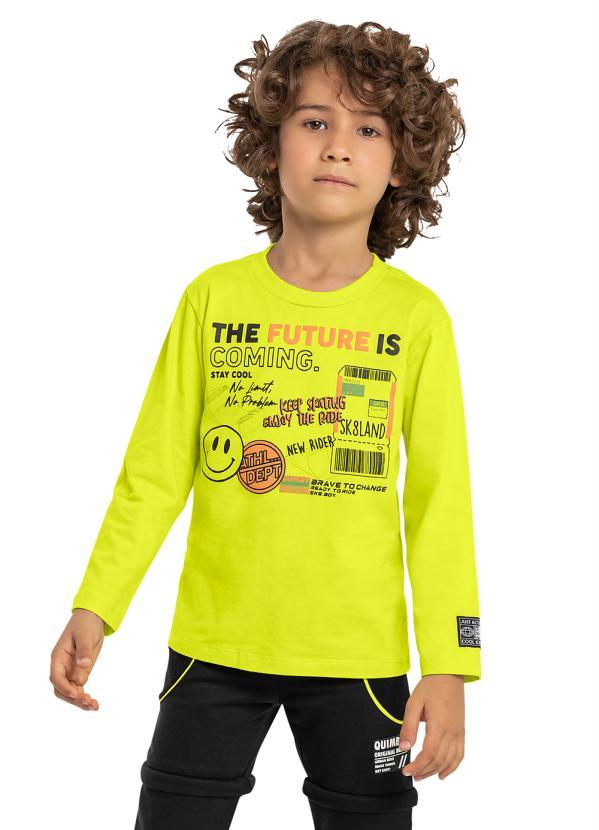 Quimby - Camiseta Infantil Menino Verde