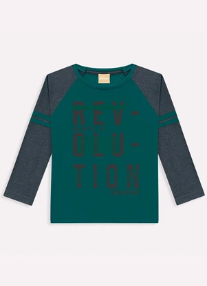 Milon - Camiseta Infantil Menino Verde - MILON