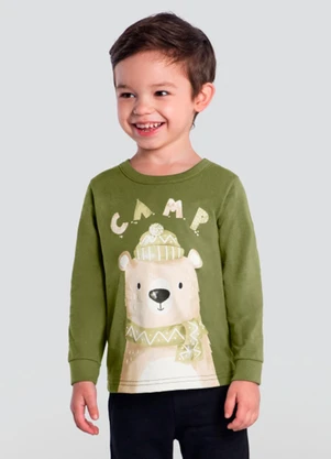 Brandili - Camiseta Infantil Menino Verde - BRANDILI