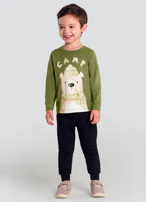 Brandili - Camiseta Infantil Menino Verde - BRANDILI