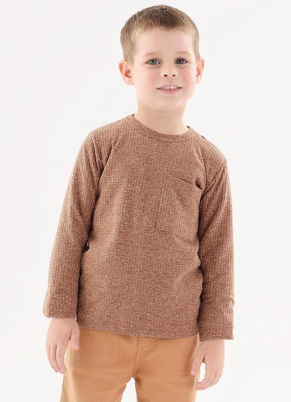 Up Baby - Camiseta Infantil para Menino Marrom