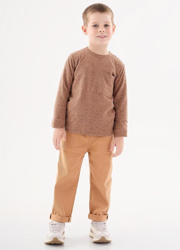 Up Baby - Camiseta Infantil para Menino Marrom 2